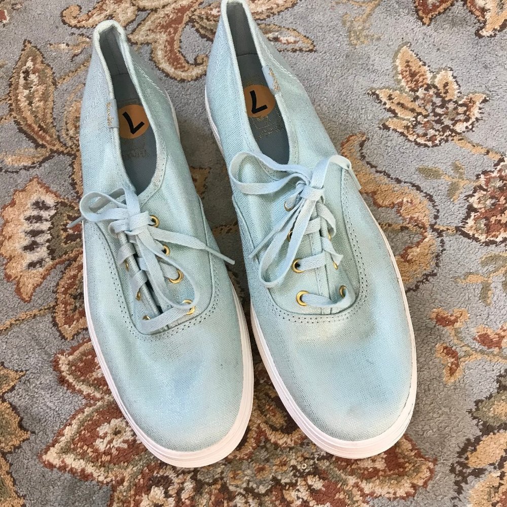 keds || metallic platform sneakers